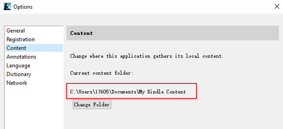 kindle content folder