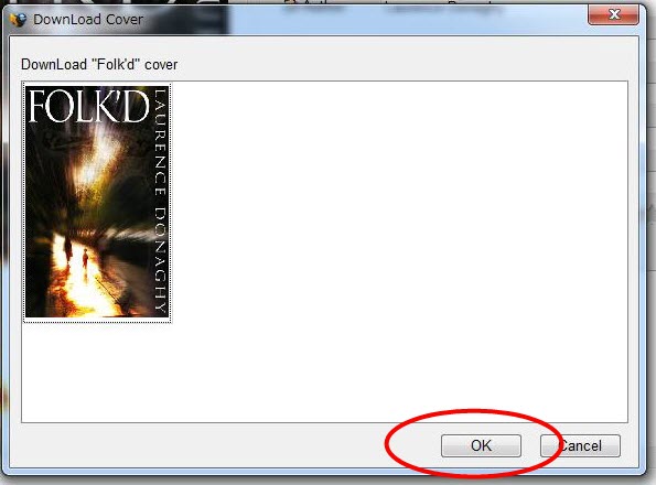 click the "ok" button to download cover